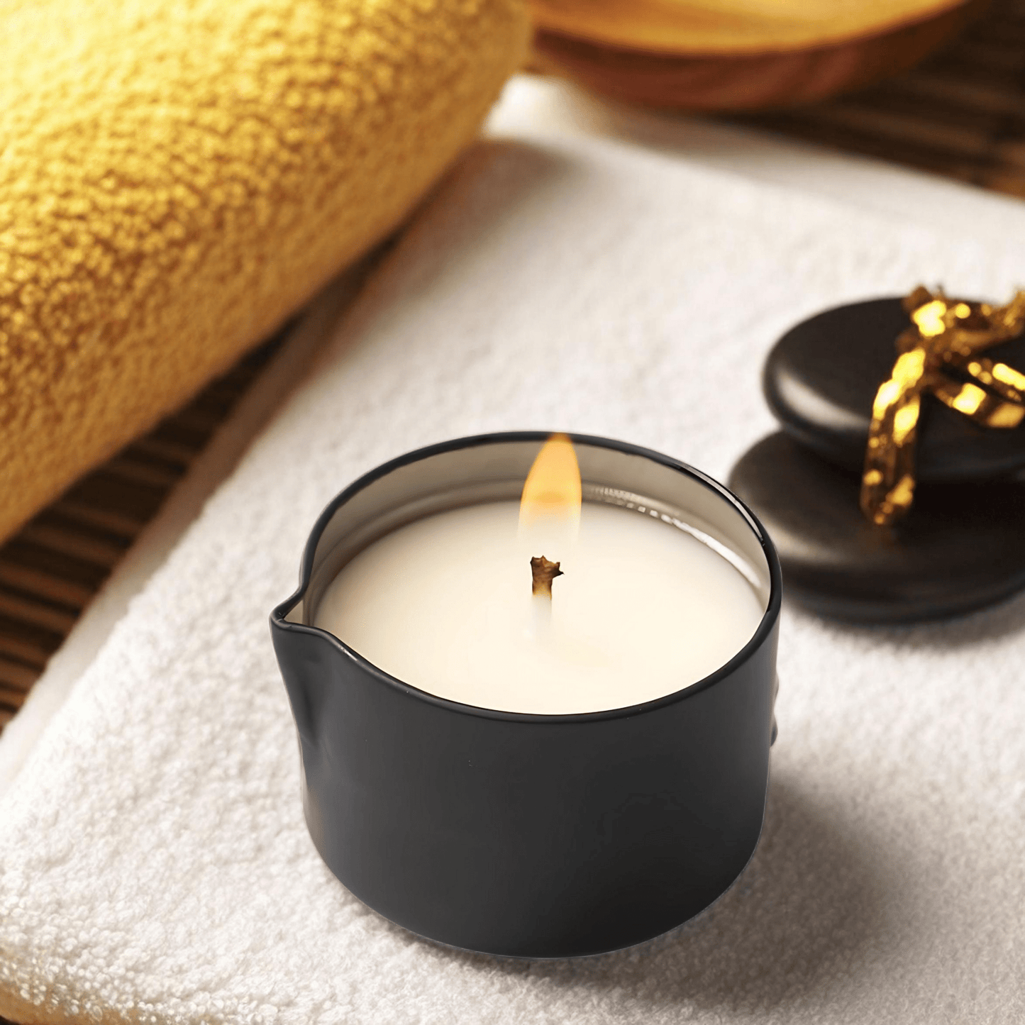 6 oz Massage Candle Jar with Easy - Pour Spout – Handcrafted with Natural Ingredients - Luke | The Nail Guy