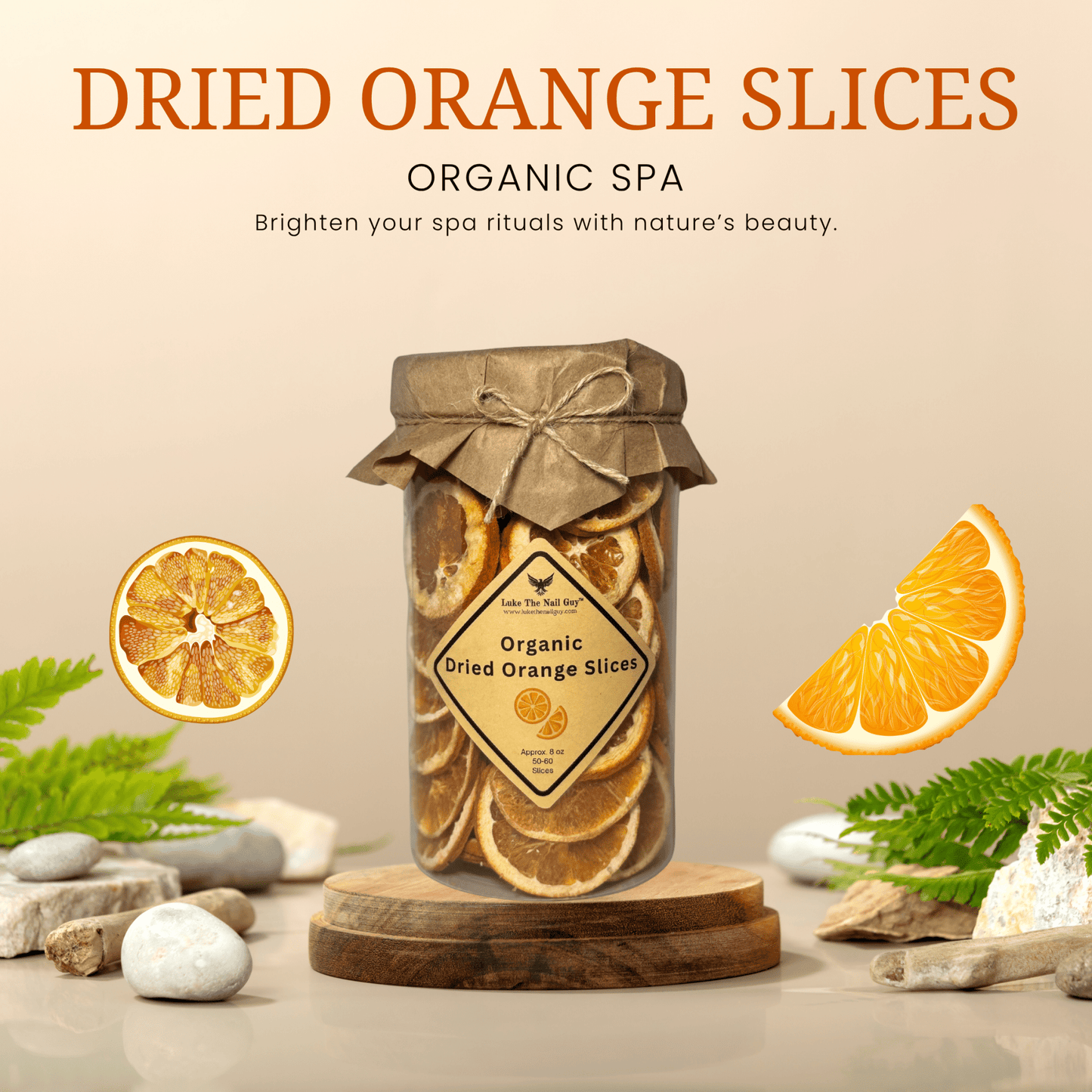 Dried Orange Slices – Natural Spa Decor & Foot Soak Accent - Luke | The Nail Guy