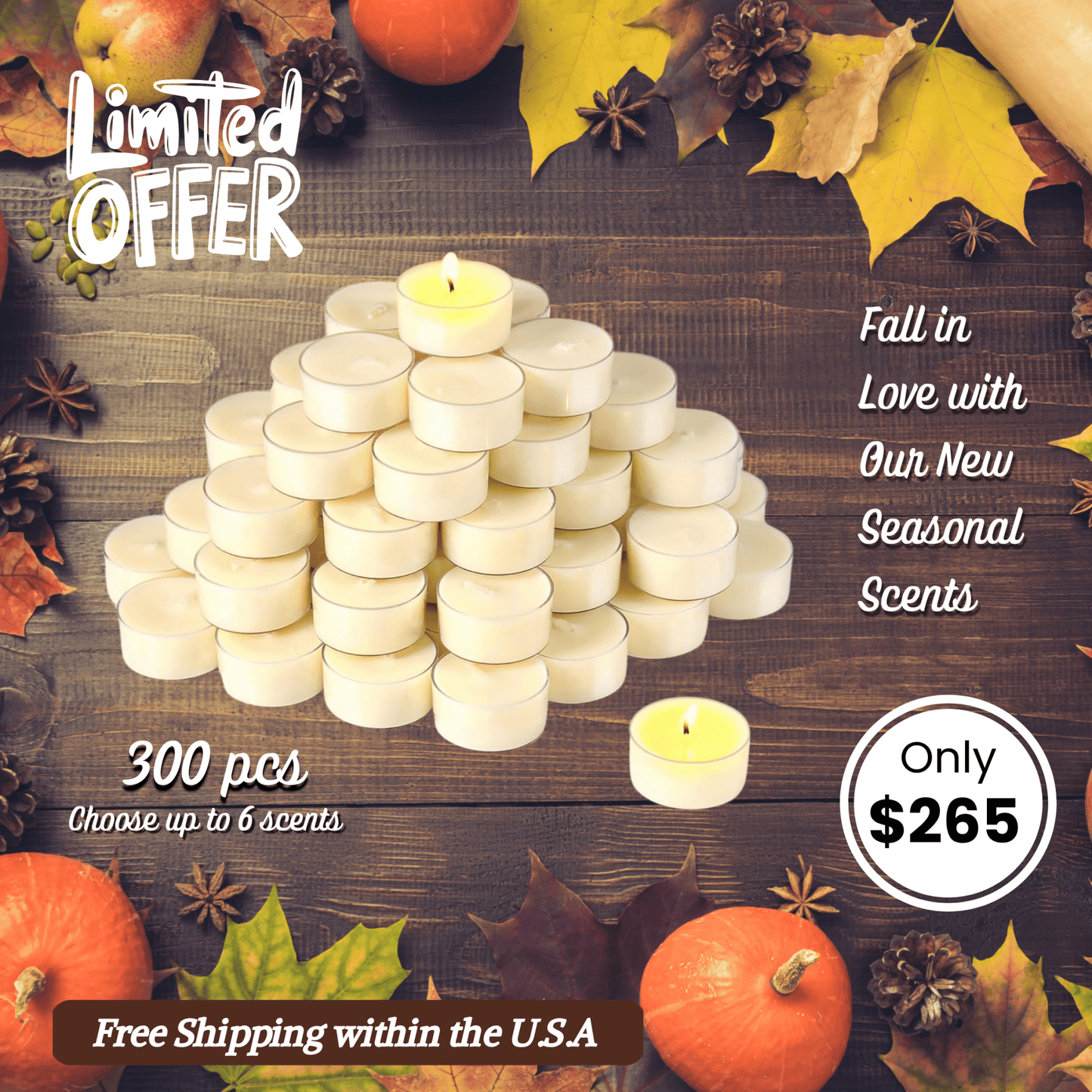Exclusive Discount Combo – 300 Round Massage Candles - Luke | The Nail Guy