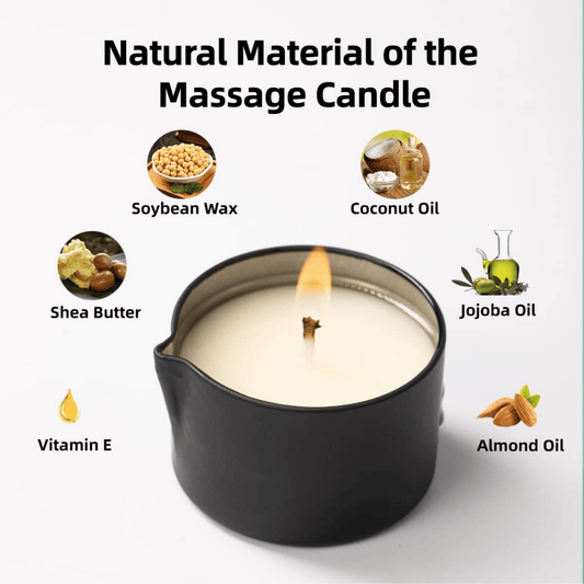 6 oz Massage Candle Jar with Easy - Pour Spout – Handcrafted with Natural Ingredients - Luke | The Nail Guy