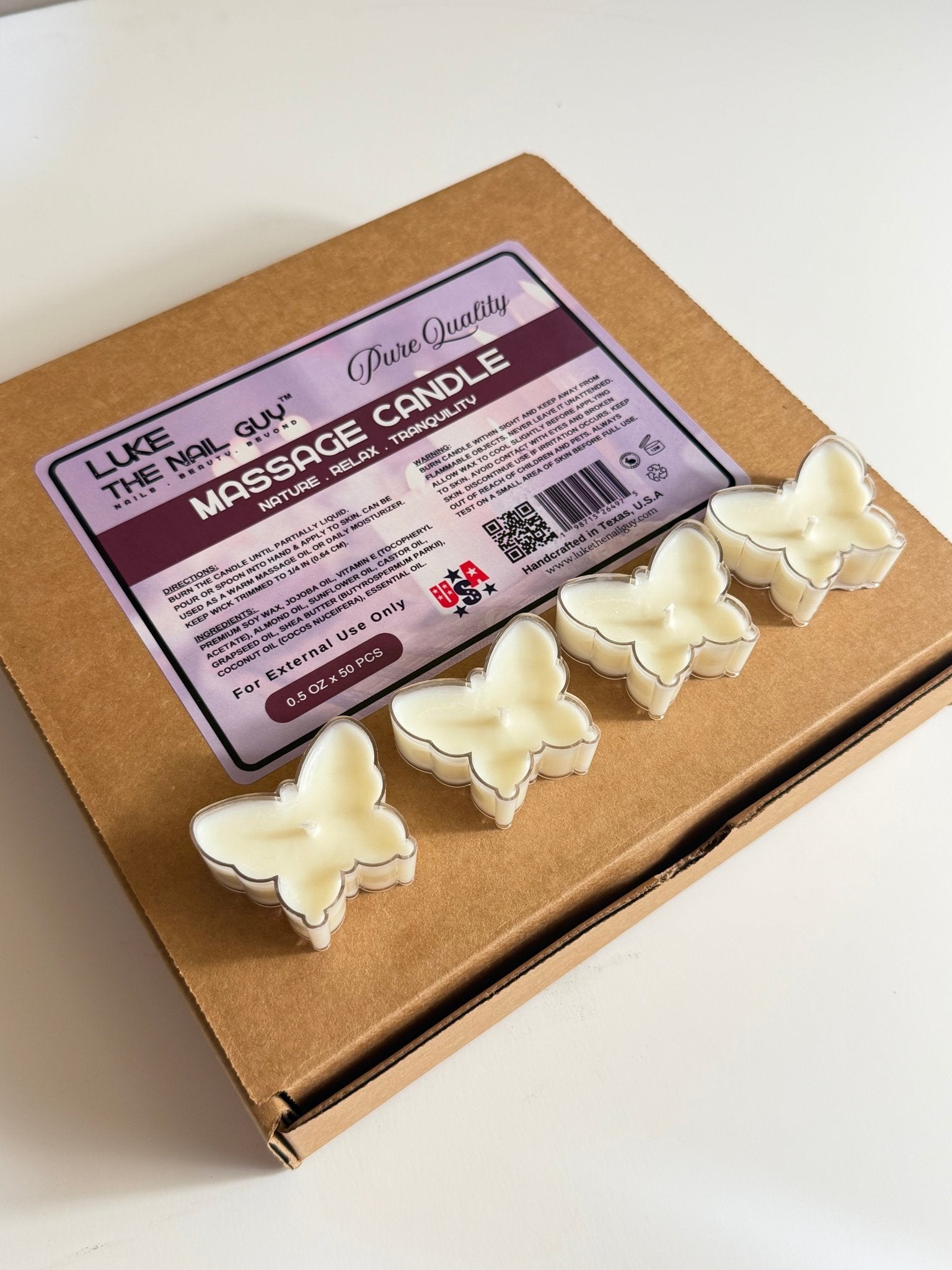 Butterfly - Shaped Massage Candle (0.7 oz) — Limited Edition - Luke | The Nail Guy