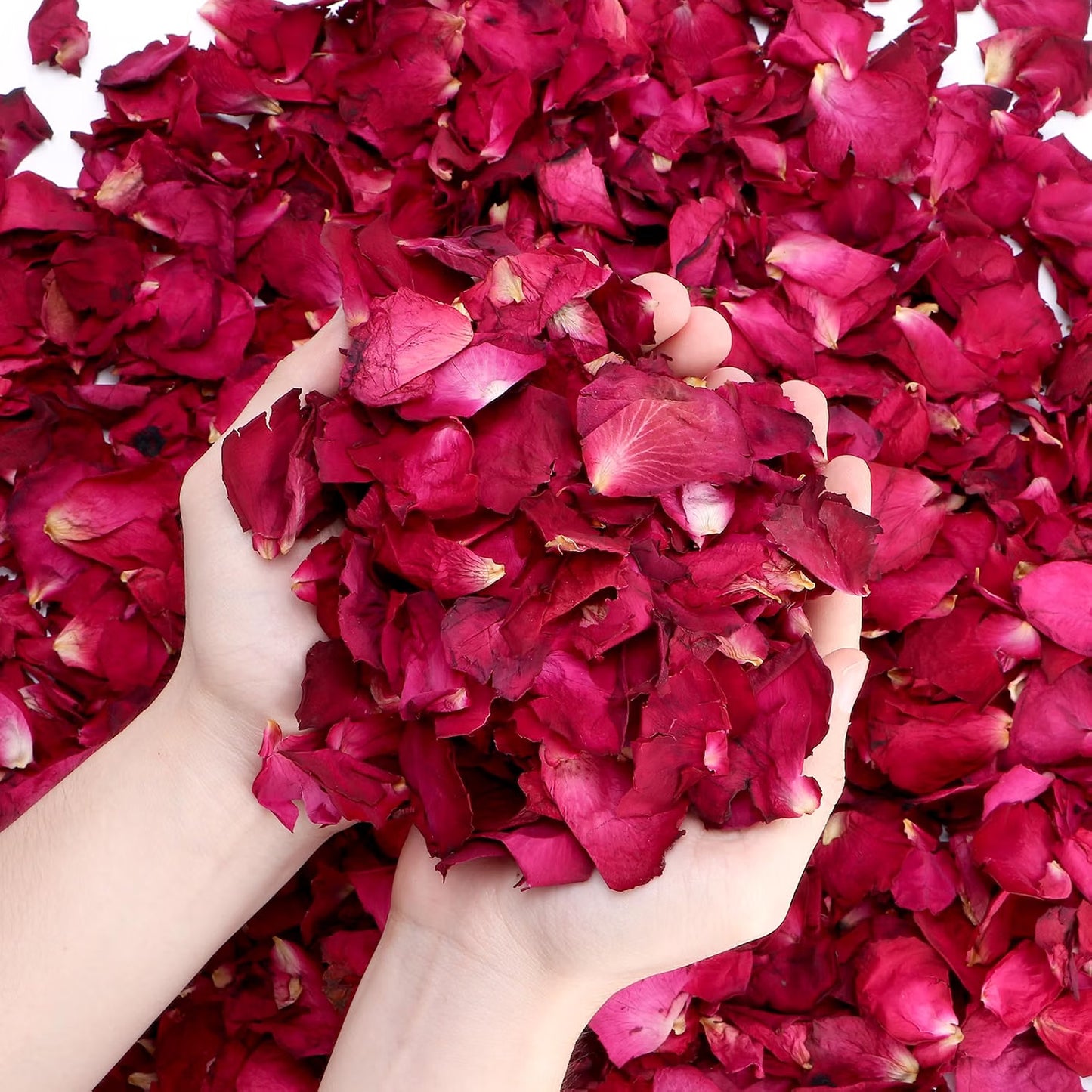Organic Dried Rose Petals – For Soaking, Spa Decor & Gift Use