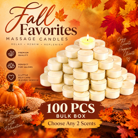 Round Mini Massage Candles-Combo 100 Pcs