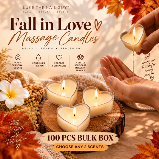 Heart-Shaped Tealight Massage Candles-100 Pcs