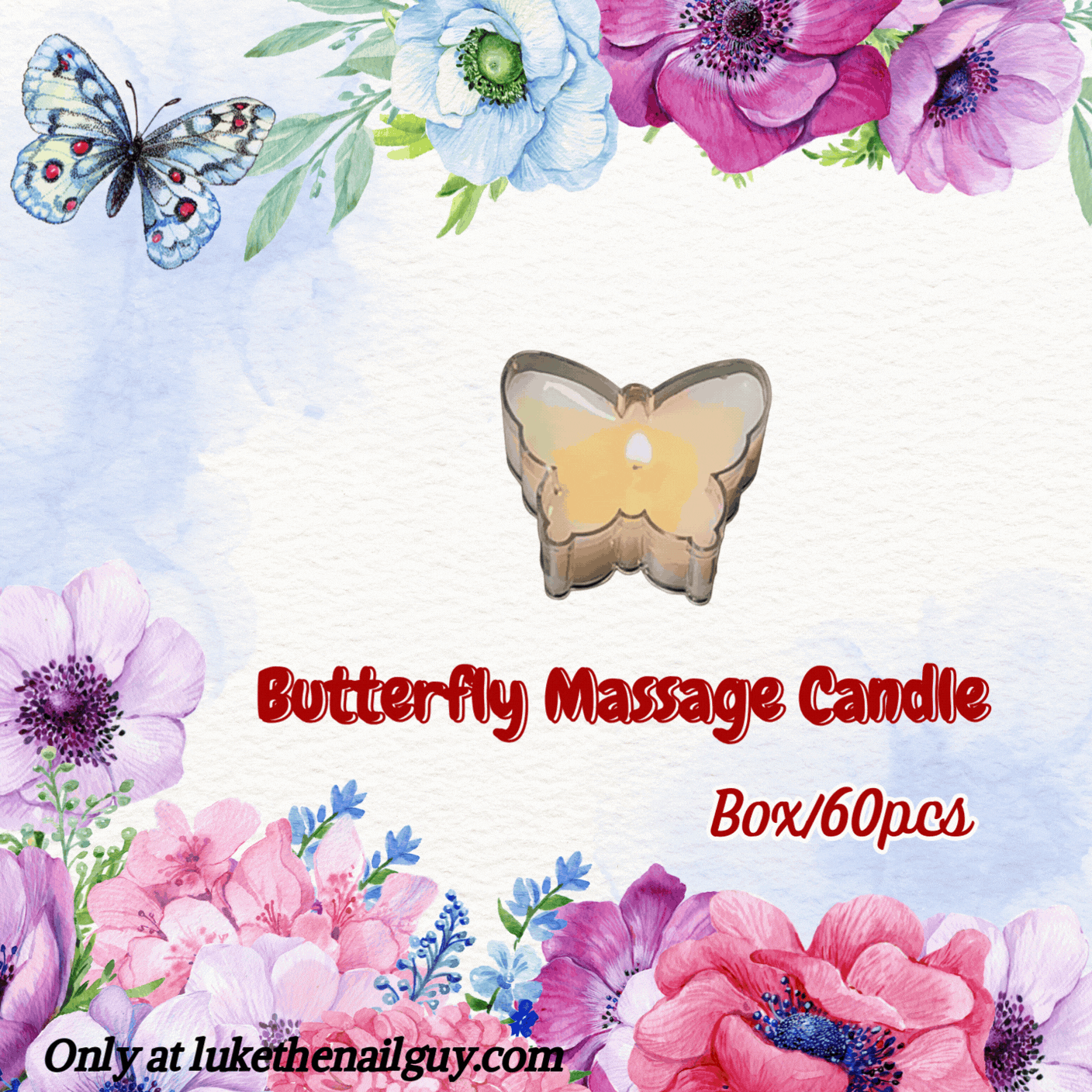 Butterfly-Shaped Massage Candle (0.7 oz) — Limited Edition