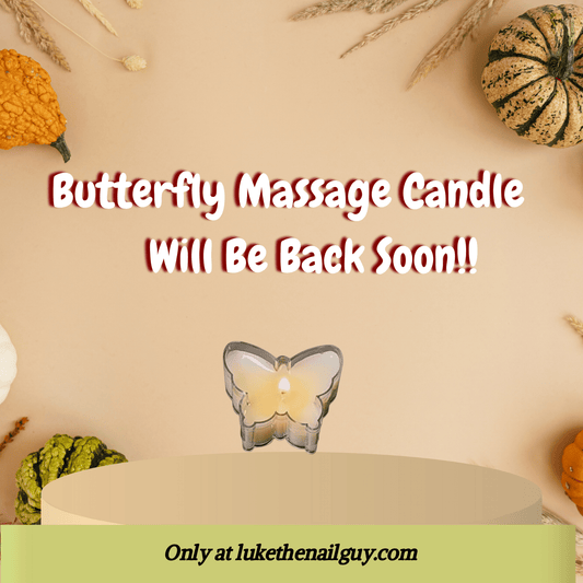 Limited Edition Butterfly Massage Candle - Luke | The Nail Guy