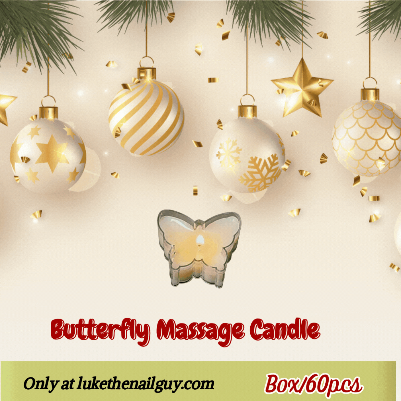 Butterfly-Shaped Massage Candle (0.7 oz) — Limited Edition