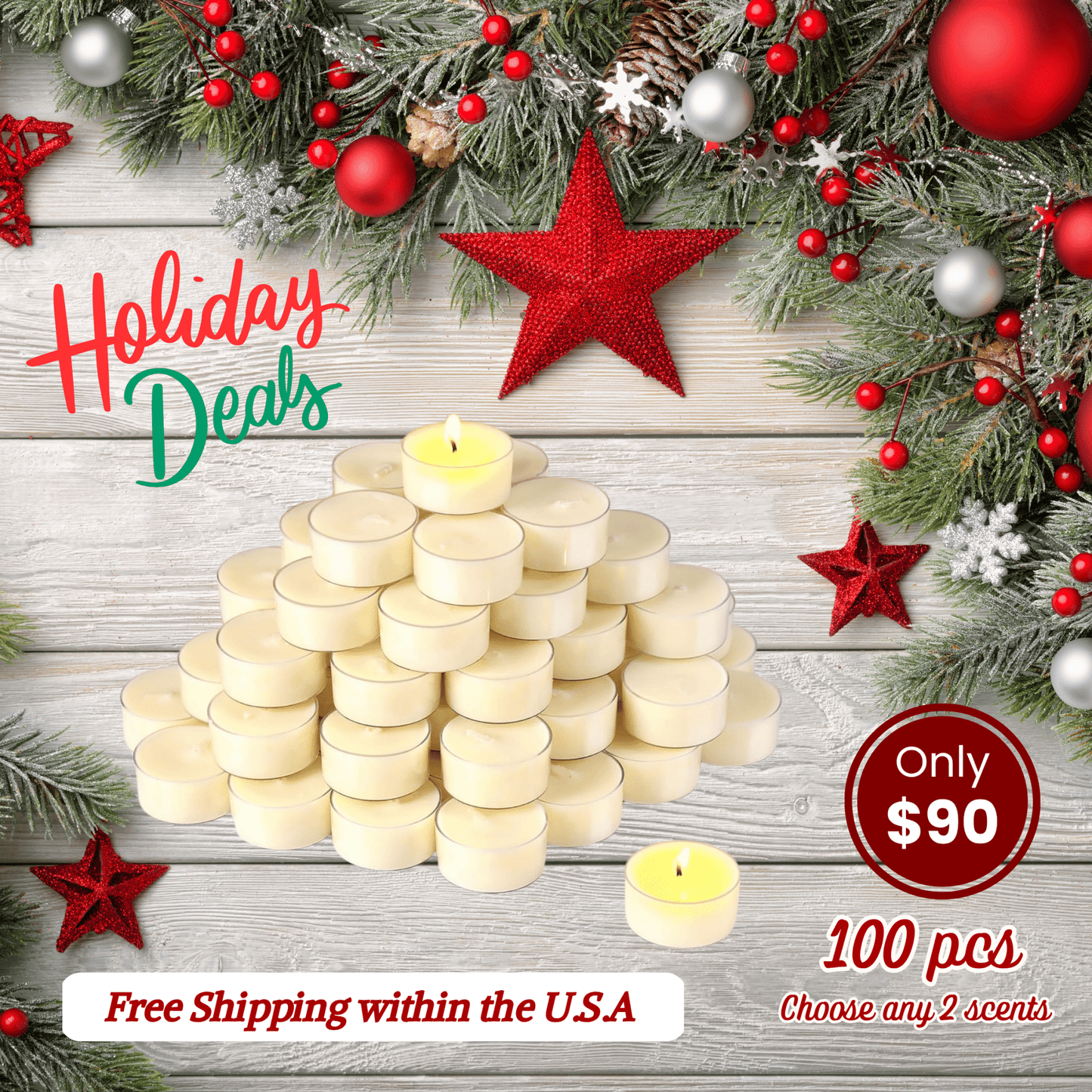 Round Mini Massage Candles - Combo 100 Pcs - Luke | The Nail Guy